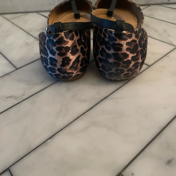Birds of prey size 12 leopard satin strappy flats - Picture 7 of 7